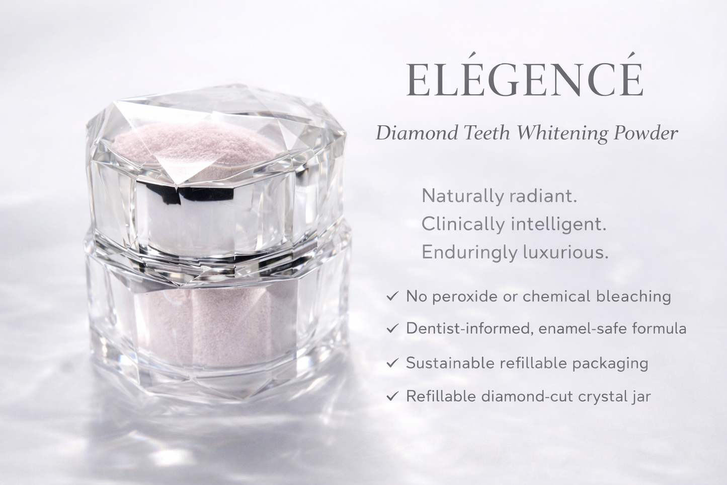 ELÉGENCÉ Diamond Teeth Whitening Powder